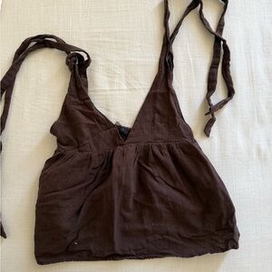 Zara Dark Brown Camisole Top